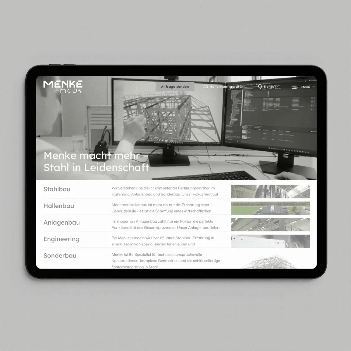 Menke-Gruppe Website
